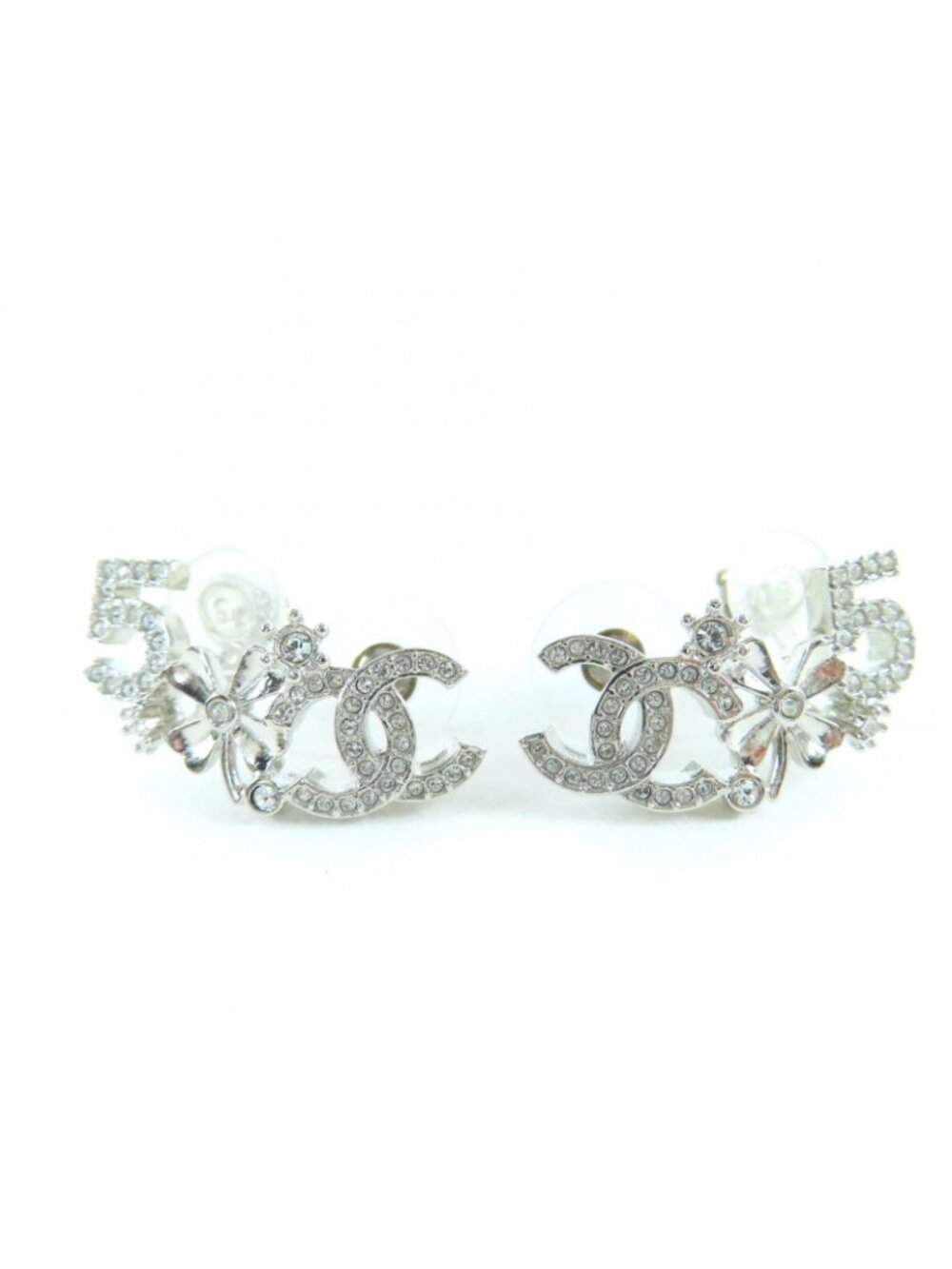 ★SOLD★ Chanel B23 P Coco Mark Clover No.5 Rhinestone - Picture 3 of 10